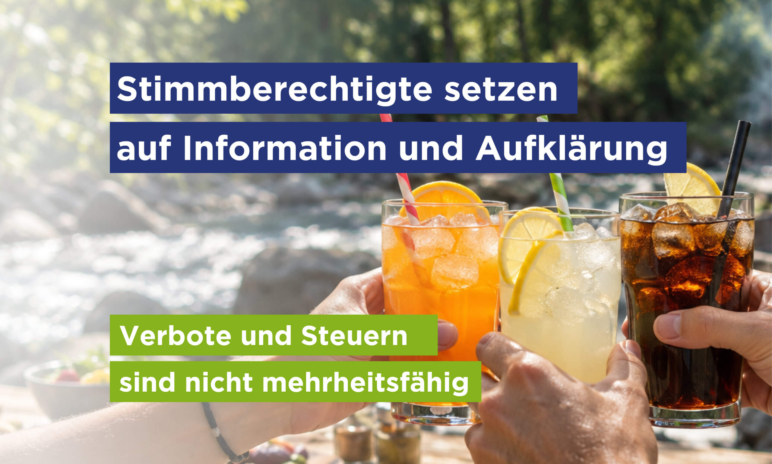 Stimmberechtigte setzen in Ernährungsfragen auf Information und Aufklärung